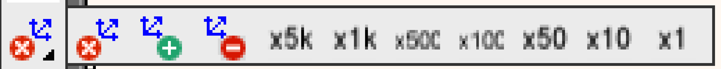 Beispiel des Flyout Schnittreaktion