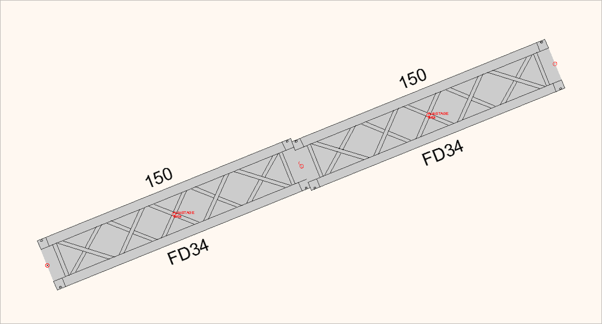 Falsch eingefügte Traverse Falsch eingefügte Traverse