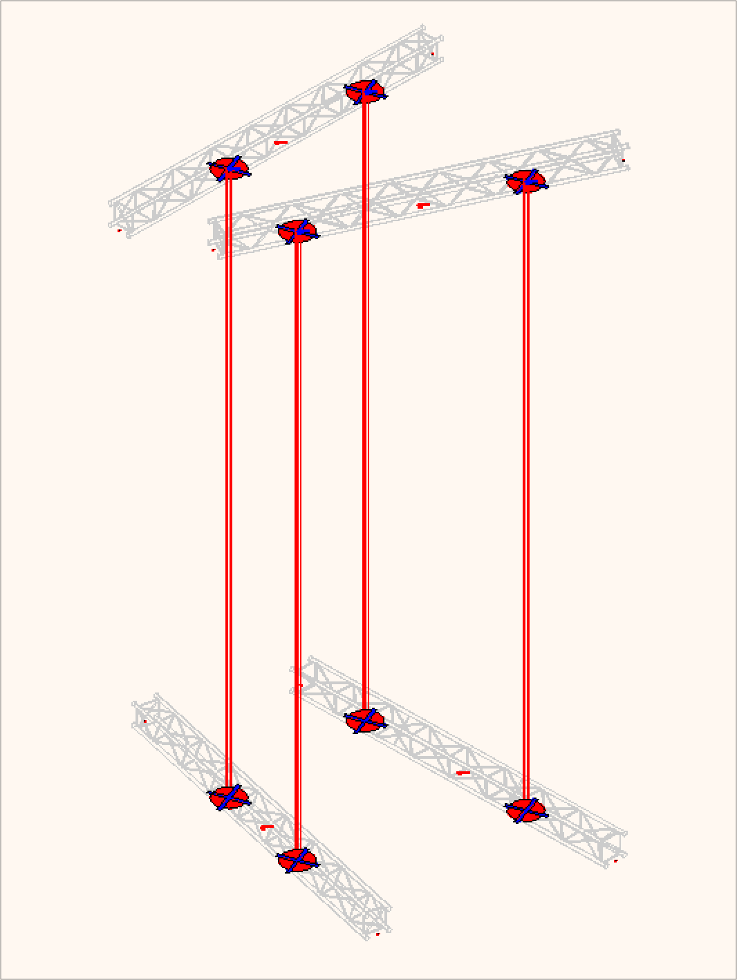 Nach erfolgreicher Auswahl werden die Drops in der 3D Zeichnungsansicht dargestellt