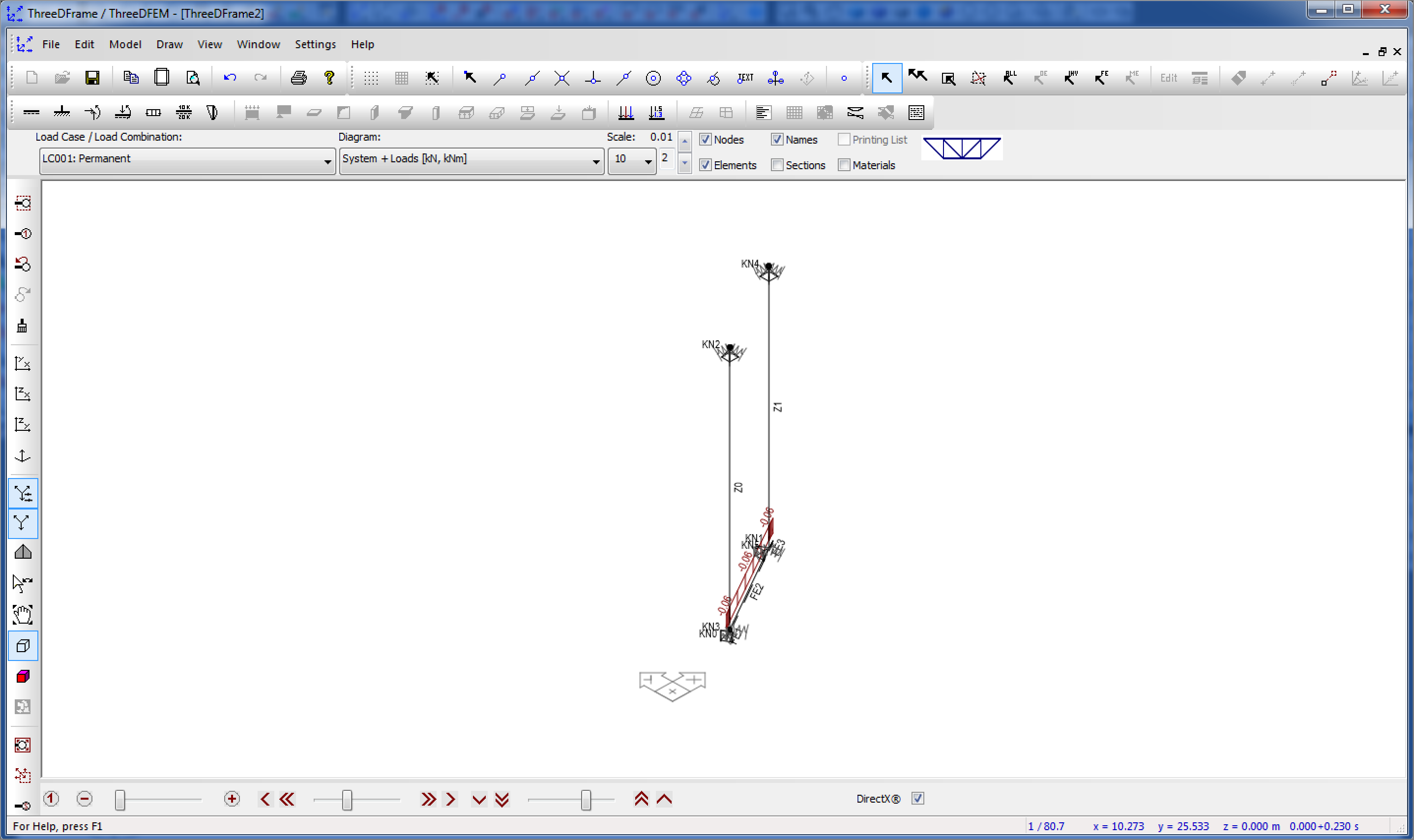 ThreeDFrame 2.64 - Statikserver für AutoSTAGE Analysis