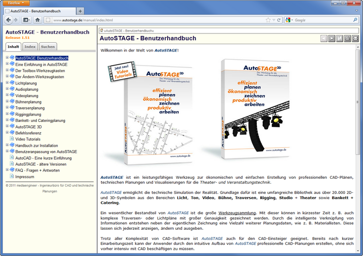 AutoSTAGE - Benutzerhandbuch AutoSTAGE - Benutzerhandbuch