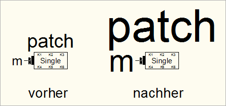 Attribute von Steckbrettern vergrößern und verkleinern Attribute von Steckbrettern vergrößern und verkleinern