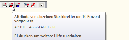ASSBTE - Attribute von einzelnen Steckbrettern um 10 Prozent vergrößern