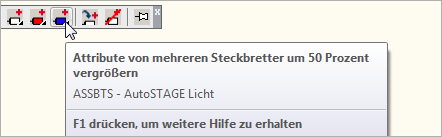 ASSBTS - Attribute von mehreren Steckbrettern um 50 Prozent vergrößern