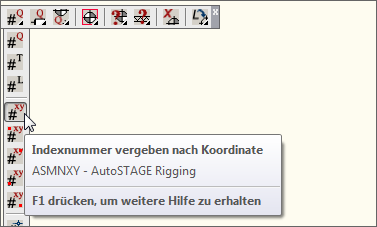 ASMNXY - Indexnummer vergeben nach Koordinaten