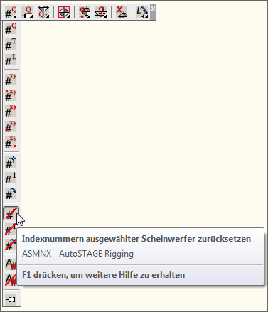 ASMNX - Indexnummer ausgewählter Motoren/HP zurücksetzen