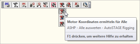 Motorkoordinaten ermitteln