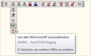 ASXRAL - Lastangabe aller Motoren, Hängepunkten und Deadhangs ein- oder ausblenden