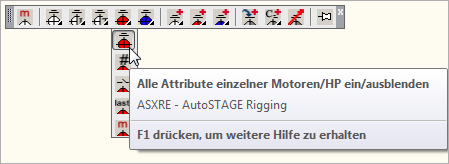 Attribute einzelner Motoren, Hängepunkten und Deadhangs ein- und ausblenden
