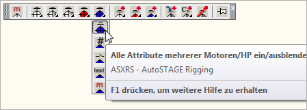 Attribute mehrerer Motoren, Hängepunkten und Deadhangs ein- und ausblenden