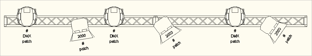 2D-Ansicht mit AutoSTAGE 2D Symbolen VOR der Konvertierung