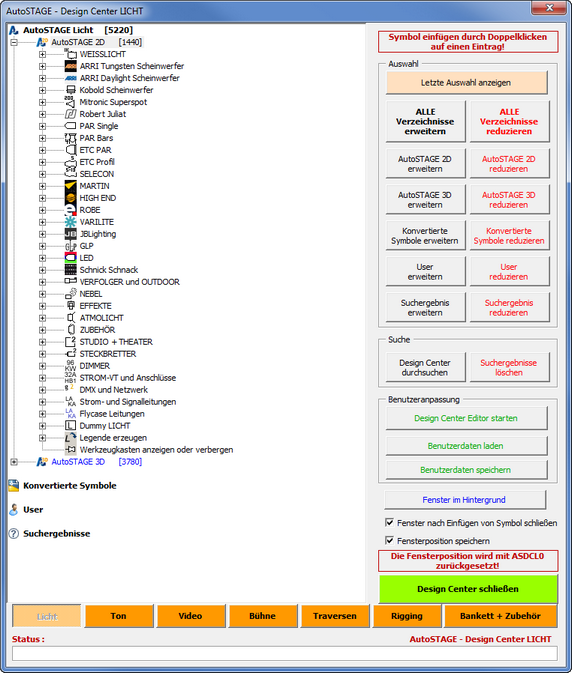 AutoSTAGE Design Center
