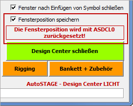 Fensterposition speichern