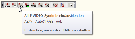Alle Symbole des Gewerkes VIDEO ein- und ausblenden