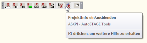 PROJEKTINFO ein- und ausblenden