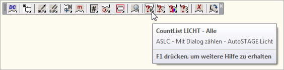 Aufruf der Countlisten