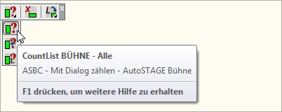 ASBC - Detailierte Auswertung aller Bühnen-Symbole in der Zeichnung