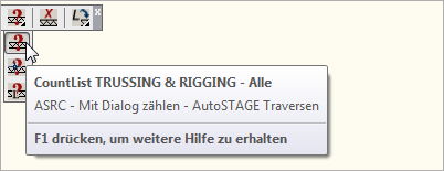 ASRC - Detailierte Auswertung aller Traversen- und Rigging-Symbole in der Zeichnung