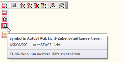 ASKOMISCL - Symbole in AutoSTAGE Licht-Zubehörteil konvertieren