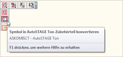 ASKOMISCT - Symbole in AutoSTAGE Ton-Zubehörteil konvertieren