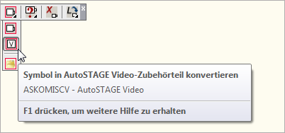 ASKOMISCV - Symbole in AutoSTAGE Video-Zubehörteil konvertieren