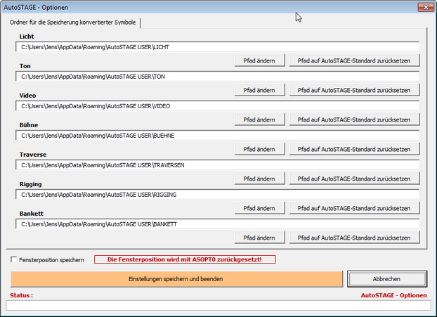 Konvertierte Symbole zum AutoSTAGE Design Center hinzufügen