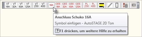 Einfügen von Stromanschlüssen