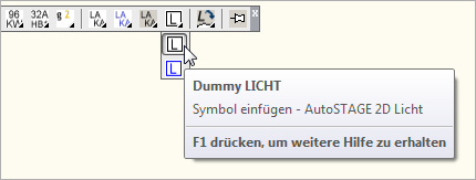 Licht-Dummy aus dem Licht-Werkzeugkasten