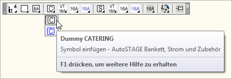 Catering-Dummy aus dem Zubehör-Werkzeugkasten