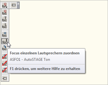 ASFO1 - Fokus einzelnen AutoSTAGE-Symbolen zuordnen