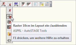 ASPRL - Raster 10cm im Layout ein- und ausblenden