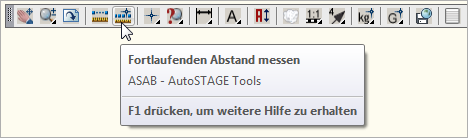 Fortlaufenden Abstand messen