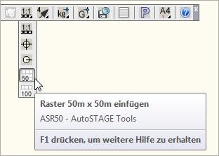 Raster 50m x 50m einfügen