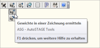 Gewichte in der Zeichnung ermitteln