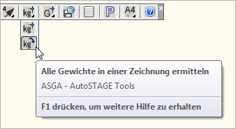 Alle Gewichte in einer Zeichnung ermitteln