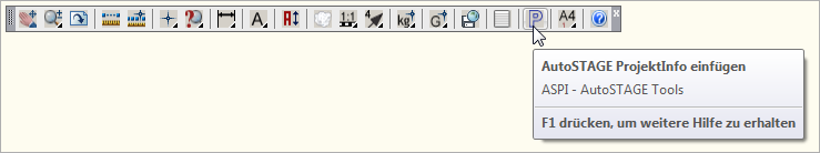 ASPI - Projektinfo einfügen