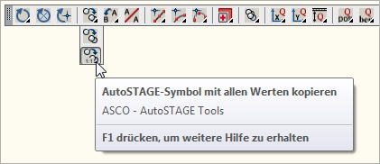Mehrere Symbole auf einen Punkt drehen