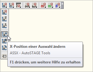 ASSX - X-Position einer Auswahl ändern