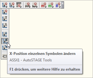 ASSX1 - X-Position einzelner Symbole ändern