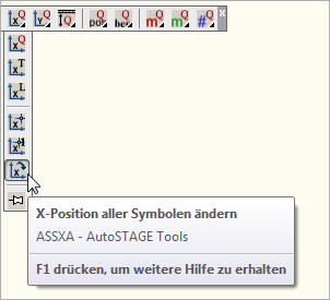 ASSXA - X-Position aller Symbole ändern