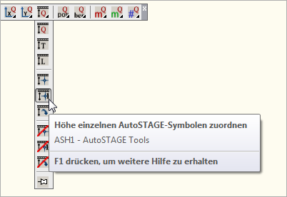 ASH1 - Höhe einzelnen AutoSTAGE-Symbolen zuorden