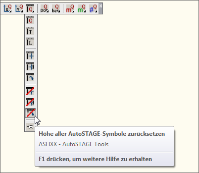 ASHXX - Höhe aller AutoSTAGE-Symbole zurücksetzen