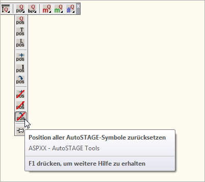 ASPXX - Position aller AutoSTAGE-Symbole zurücksetzen