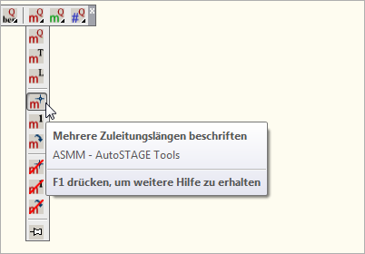 ASMM - Mehrere Zuleitungslängen eingeben