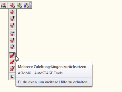 ASMMX - Mehrere Zuleitungslängen zurücksetzen