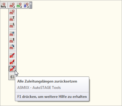ASMXX - Alle Zuleitungslängen zurücksetzen
