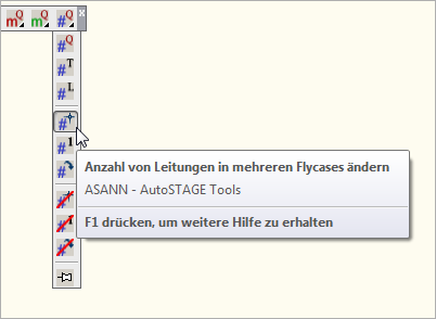 ASANN - Anzahl von Leitungen in mehreren Flycases ändern