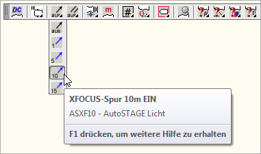 ASXF10 - XFOCUS-Spur 10m EIN
