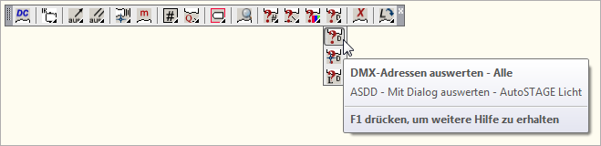 ASDD - Liste aller DMX-Adressen in der Zeichnung erstellen ASDD - Liste aller DMX-Adressen in der Zeichnung erstellen