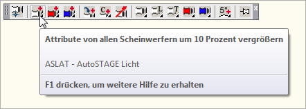 ASLAT - Attribute von allen Scheinwerfern um 10 Prozent vergrößern